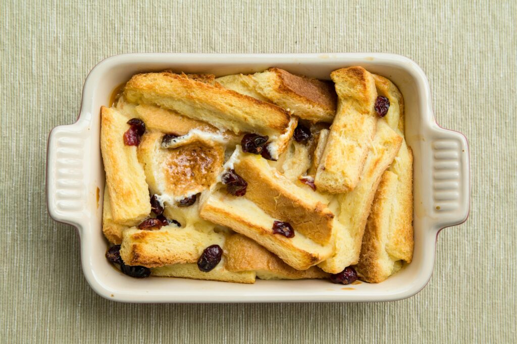 Baked bread pudding
